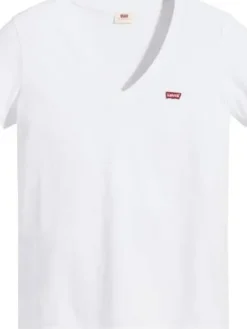 Levi's Trikoopaidat Ja Colleget|t-paita Perfect V-neck 0002 White