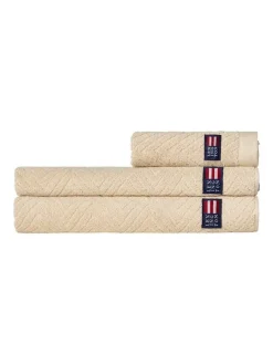 pyyhe 30x50 cm herringbone beige>Lexington Online