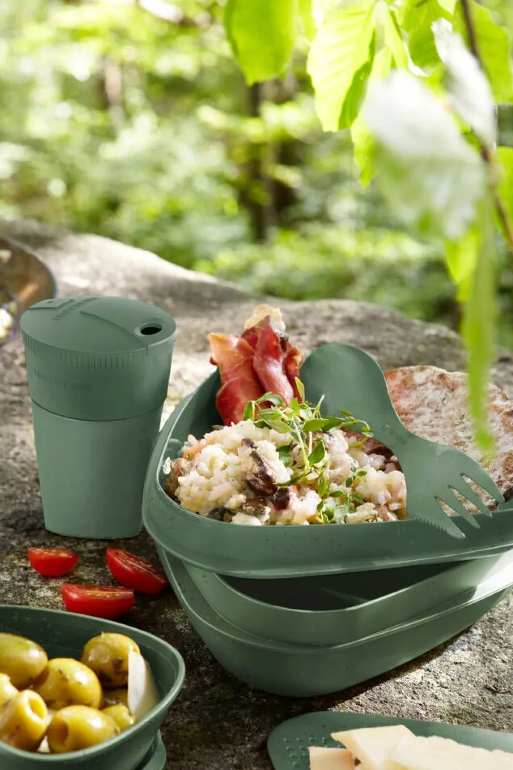 Light my fire Retkeilytarvikkeet|LunchKit BIO astiasarja sandygreen