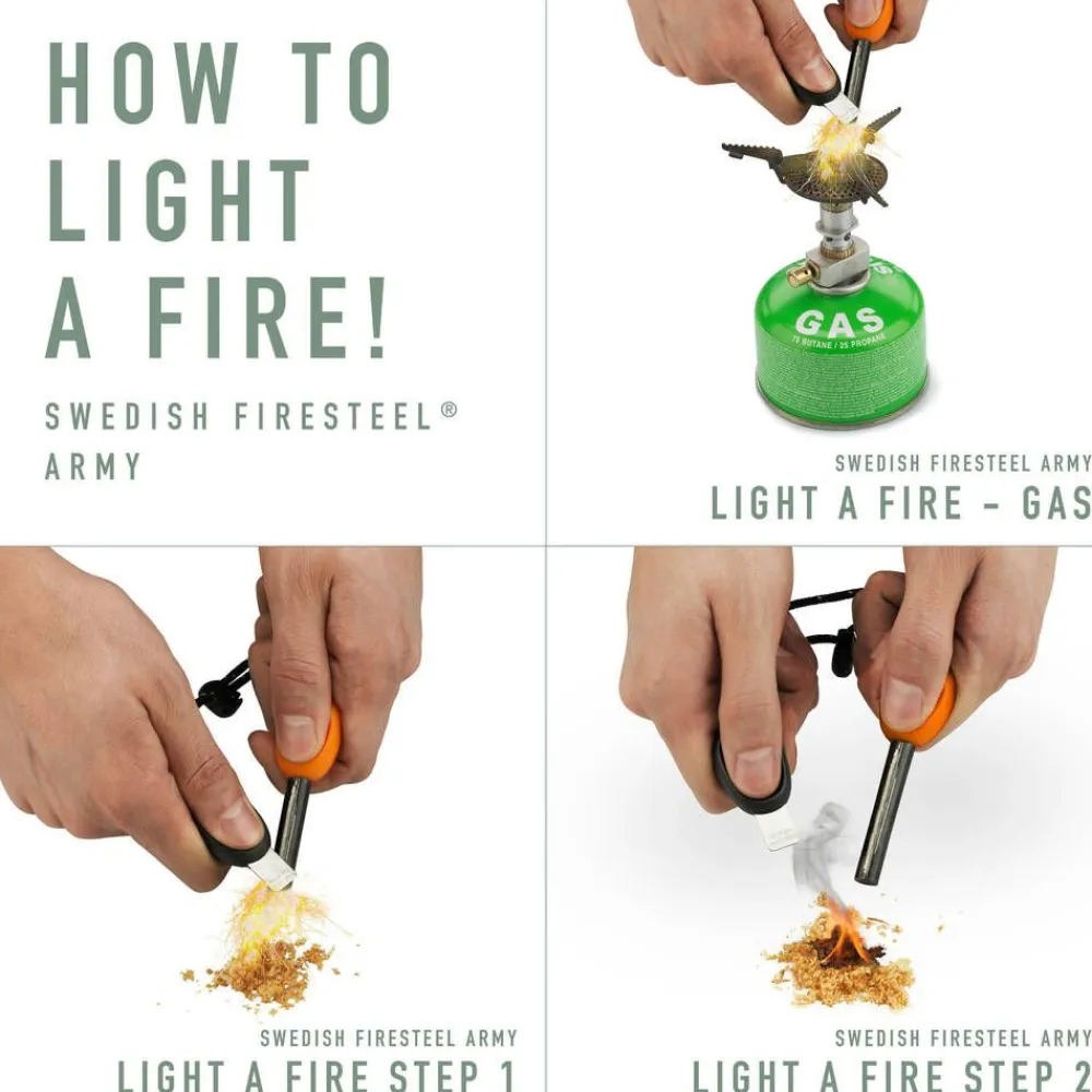 tulustikku FireSteel BIO Army slatyblack>Light my fire Online
