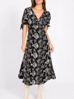 mekko Black Cotton Midaxi>Little Mistress Outlet