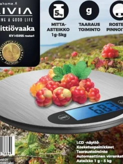Livia Keittiötarvikkeet|keittiövaaka pyöreä rst