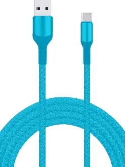 Livia Kuulokkeet Ja Puhelintarvikkeet|latausjohto USB- C, 2 m turkoosi