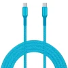 latausjohto USB C-C, 60 W, 2 m turkoosi>Livia Sale