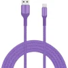 Livia Kuulokkeet Ja Puhelintarvikkeet|latausjohto USB-micro USB, 2 m lila