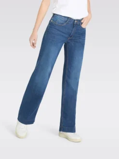 Mac Farkut|farkut Wide Auth.Stretch Denim Fashion Blue Washed D620
