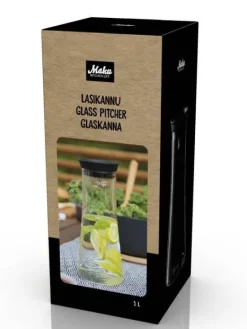 Maku Tarjoilu|lasikannu 1 L silikonikansi