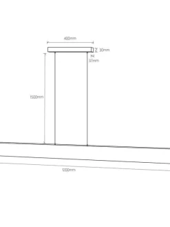 Mantra Sisustusvalaisimet|Hanok riippuvalaisin 120 cm musta
