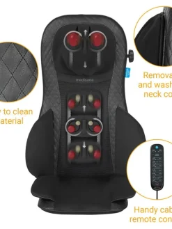 shiatsu- ja akupainantaistuin musta MCG820><noscript><img width=