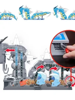 Mega Pokemon Leikkiaseet, Työkalut Ja Rakentelu|rakennussetti Kinetic Gyrados