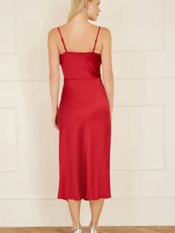 Mela London Lyhyet Juhlamekot|satiinimekko YM3798 slip in