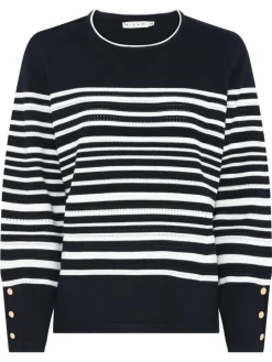 MICHA Neulepuserot|neule 180-172 Navy / Offwhite 60218