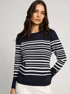 MICHA Neulepuserot|neule 180-172 Navy / Offwhite 60218