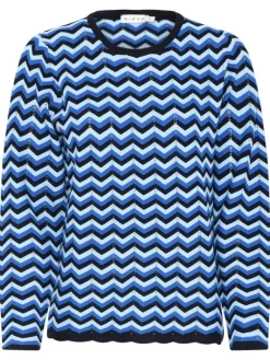 MICHA Neulepuserot|neule 175-182 Navy/ Soft blue 82316