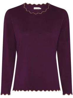MICHA Neulepuserot|neule 163-199 Plum Purple 2283
