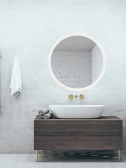 peili Aura LED-valolla Ø60 cm peililasi IP4><noscript><img width=