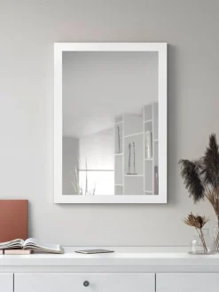 Mirrors and More Kellot Ja Peilit|peili Kim 48 x 68 cm valkoinen