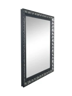 Mirrors and More Kellot Ja Peilit|peili Tanja 55 x 70 cm musta/hopea
