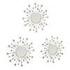 Mirrors and More Kellot Ja Peilit|peilisetti Melanie 3 x Ø25,5 cm kulta