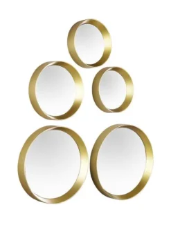 Mirrors and More Kellot Ja Peilit|peilisetti Vivien 5-pack kulta