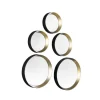 peilisetti Vivien 5-pack musta/kulta>Mirrors and More Online