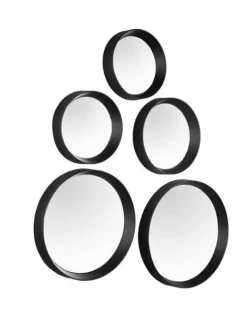 peilisetti Vivien 5-pack musta>Mirrors and More Hot