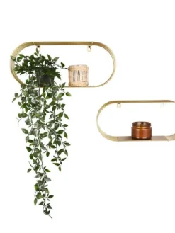 Mirrors and More Hyllyt Ja Telineet|Huonekalut|seinähyllysetti Joyce 2-pack kulta