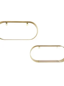 Mirrors and More Hyllyt Ja Telineet|Huonekalut|seinähyllysetti Joyce 2-pack kulta