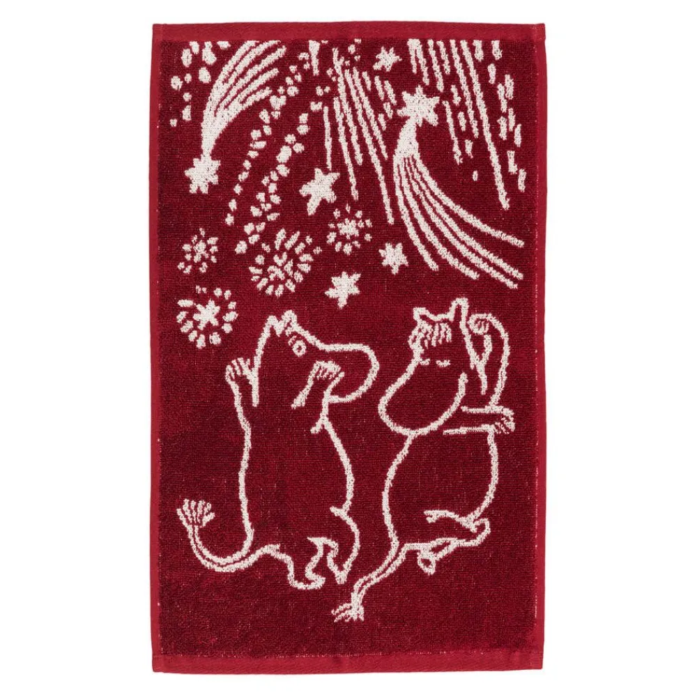 Moomin Kylpyhuone- Ja Saunatekstiilit|Kylpyhuone- Ja Saunatekstiilit|Arabia käsipyyhe 30x50 cm Juhlan Aika GOTS
