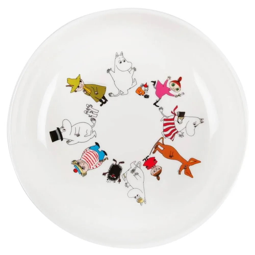 Moomin Lastenhuone|Astiat|Hahmot lautanen syvä 17 cm melamiini