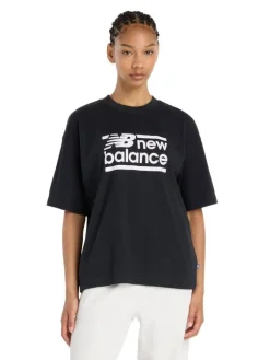 New Balance Paidat, Neuleet Ja Topit|t-paita Sport Oversized Graphic W Black