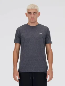 New Balance Treenivaatteet|Paidat Ja Neuleet|treenipaita Sport Essentials Heathertech 022 Black Heather