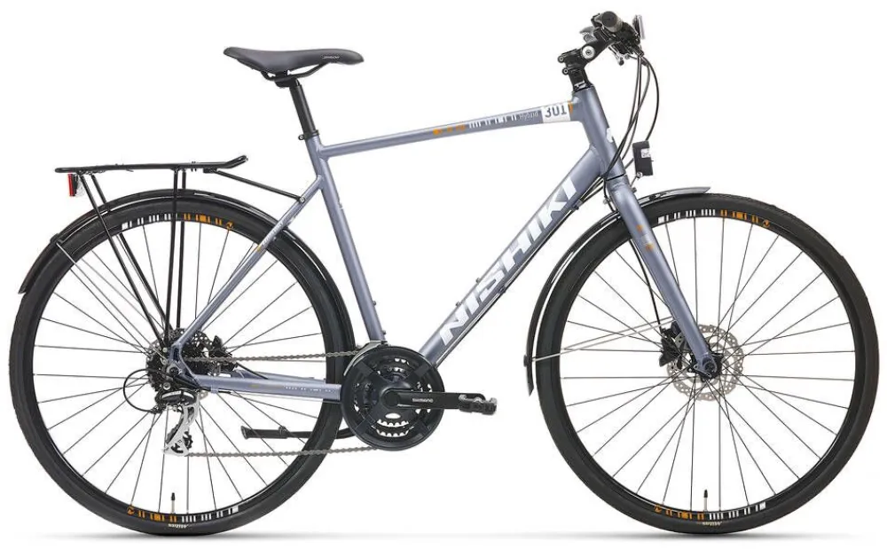hybridipyörä 301 28'' 24v 51 mattaharmaa>Nishiki Discount