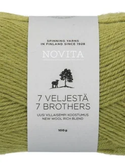 Novita Kankaat Ja Käsityötarvikkeet|7 Veljestä lanka 100 g 330 artisokka