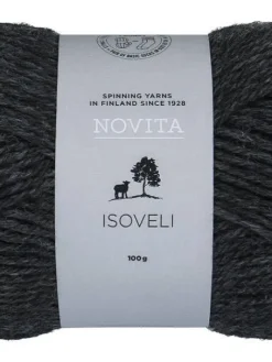 Novita Kankaat Ja Käsityötarvikkeet|Isoveli lanka 100 g 044 grafiitti