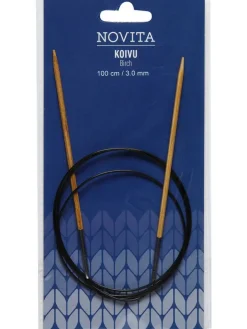 Novita Kankaat Ja Käsityötarvikkeet|Pyöröpuikot 100 cm koivu 3.0