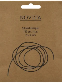 silmukkakaapelit 120 cm, 4 kpl, 2.5-4.0 mm puikoille>Novita Hot
