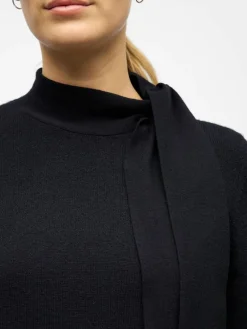 Object Neulepuserot|neule Objthess L/S Bow Black