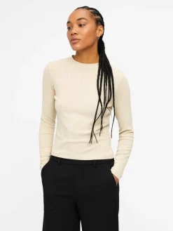 paita Objadrianna L/S O-Neck>Object Discount