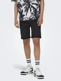 farkkushortsit Onsply Blk Jog>Only & Sons
