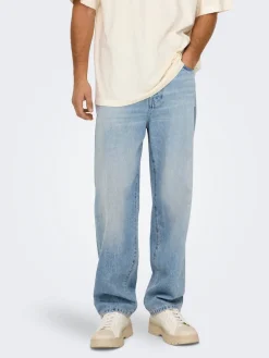 Only & Sons Farkut|farkut Onsfade Loose LB 2330 Light Blue Denim