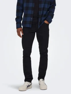 Only & Sons Farkut|farkut Onsloom Slim Black denim