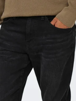 Only & Sons Farkut|farkut Onsweft Black denim