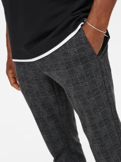 Only & Sons Housut|housut Onsmark Slim Check Black