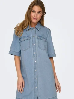 Only Vapaa-Ajan Mekot|farkkumekko Onlbelle S/S Light Blue Denim