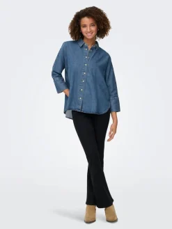 Only Puserot|farkkupusero Onlgrace-Elli 3/4 Medium blue denim