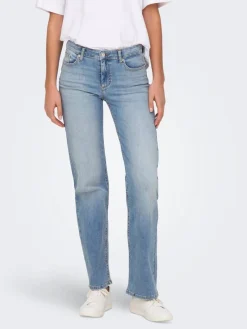 Only Farkut|farkut Onlblush Mid Straight Light Blue Denim