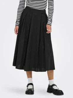 Only Hameet Ja Haalarit|hame Onlmaila Long Pleat Black