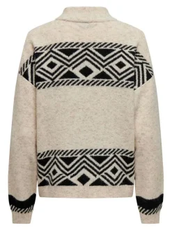 Only Neulepuserot|neule Onlvictoria L/S Highneck Pumice stone