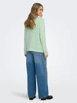 Only Neuletakit|neuletakki Onlgeena Subtle green
